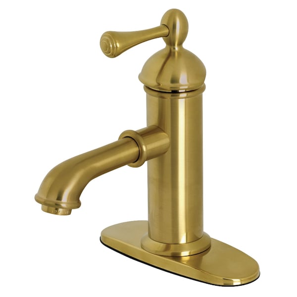 KS7417BL Paris Single Lever Handle Bathroom Faucet, Brushed Brass